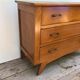 Ancienne commode scandinave 3 tiroirs bois pieds compas années 50 vintage