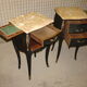 Paire de chevets de style Louis XV relooking Shou sugi ban