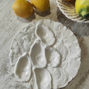 Oyster plate 19th century porcelain Haviland & Co Limoges France