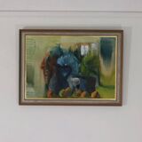 Huile sur toile suédoise originale – « Nature morte vibrante »