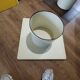 Vintage design nesting tables – lacquered wood & metal