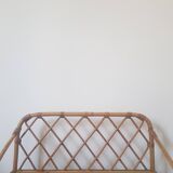 Rattan wall shelf