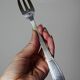 6 vintage/antique silver-plated trident forks, art deco style, SFAM