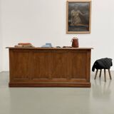 1950s walnut counter or desk