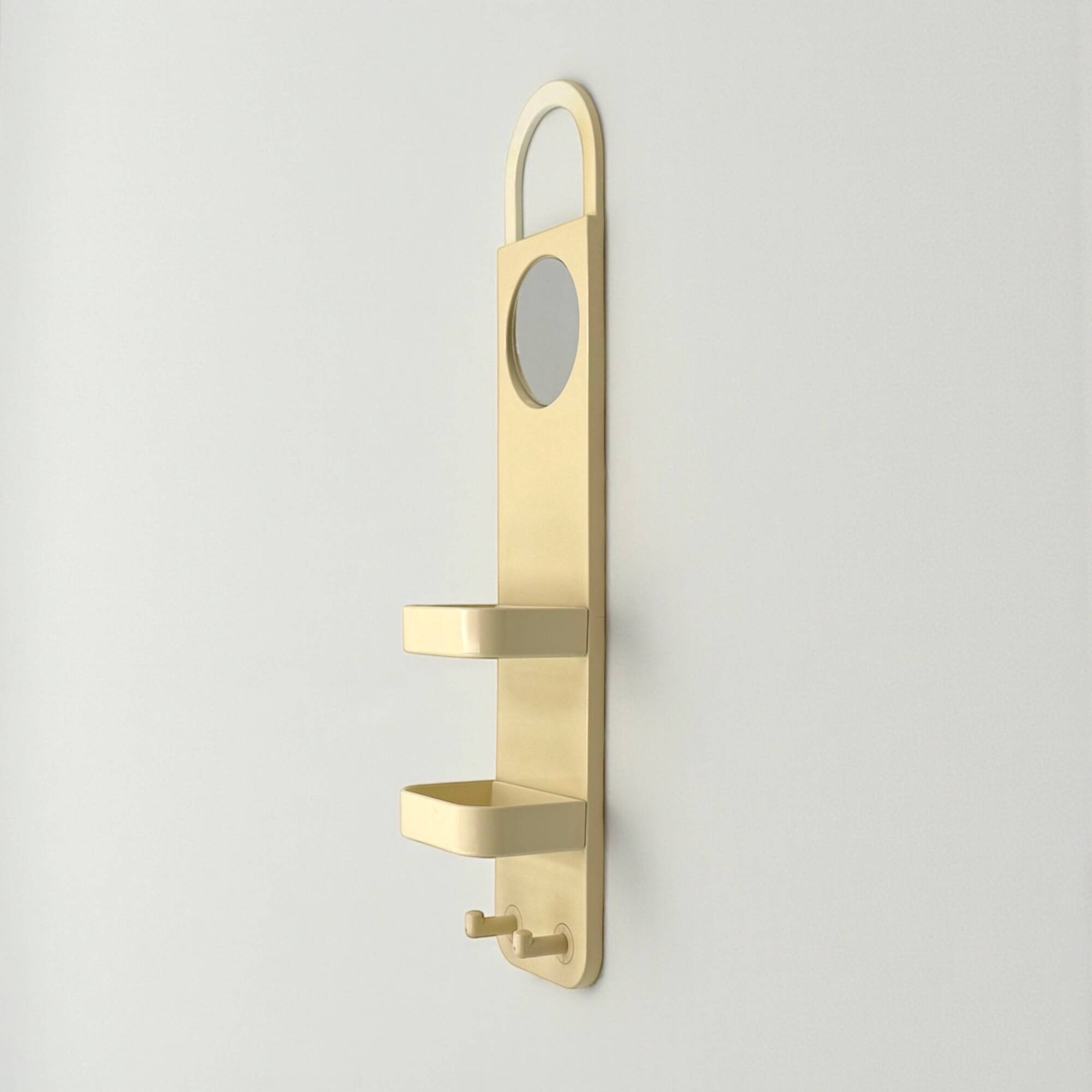 Vintage Gedy Wall Organizer with Mirror, Design Makio Hasuike 1970s