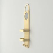 Vintage Gedy Wall Organizer with Mirror, Design Makio Hasuike 1970s