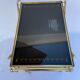 Vintage 1960's bar rolling table smoked glass gilded metal