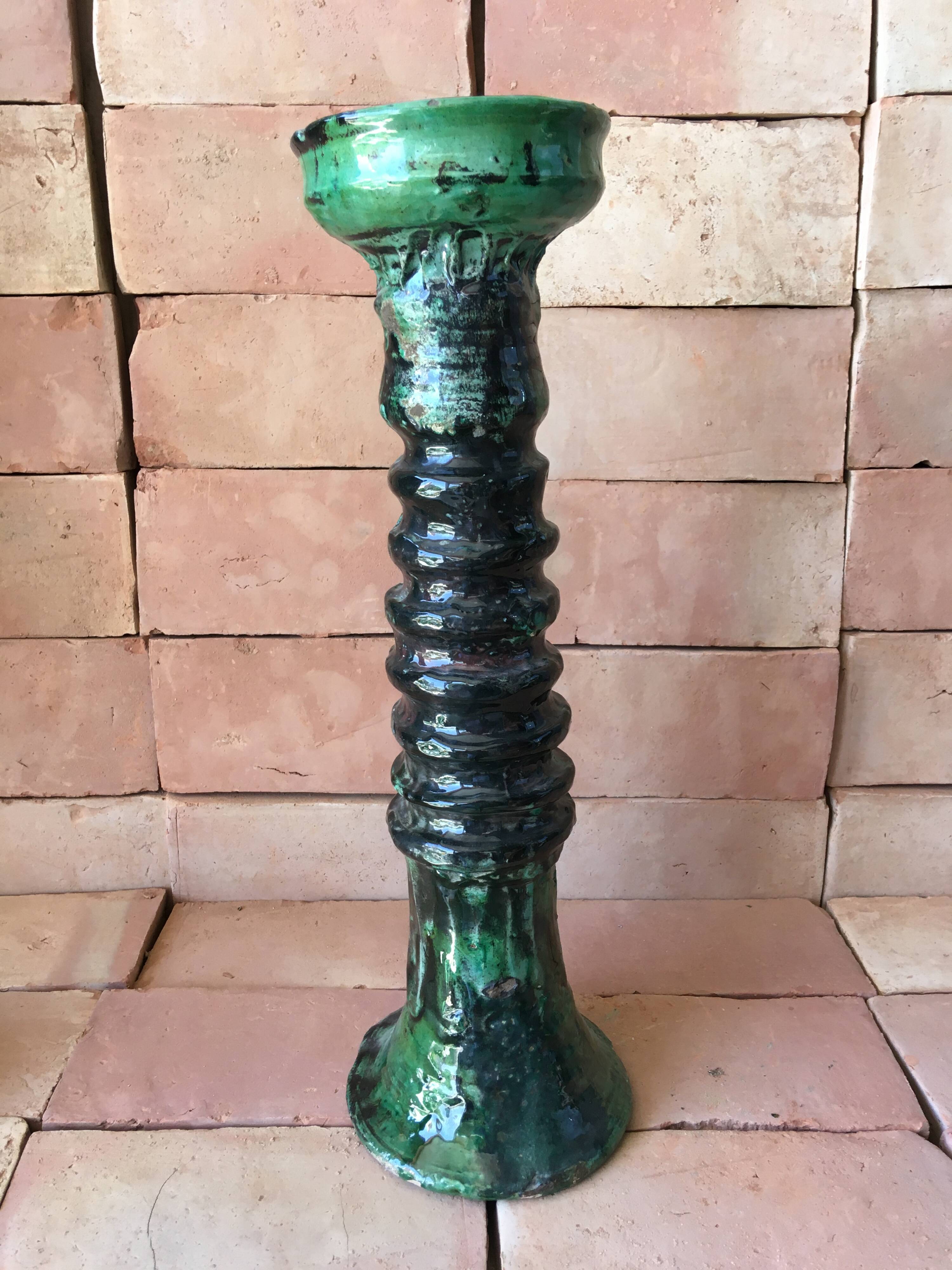 Tamegroute pottery candle holder