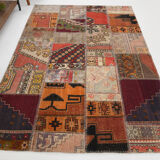 5x8 Red Classic Tapis Teppich Patchwork Rug,242x168Cm