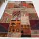 Tapis patchwork 5x8 rouge classic tapis teppich, 242x168cm