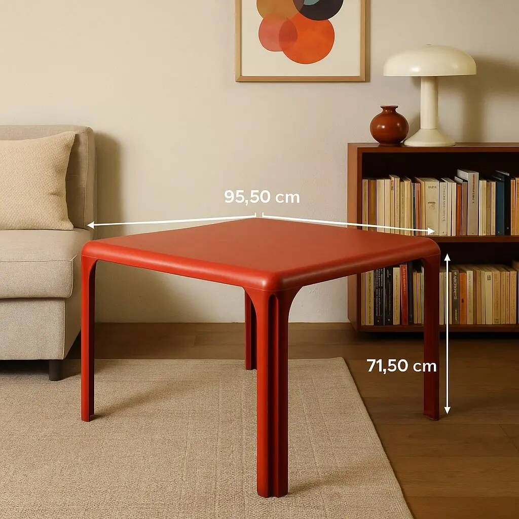 Artemide Stadio 100 table vintage design V. Magistretti 1970s