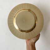 Retro ceiling light in granite glass and gold