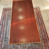 Table basse style directoire pieds curule en acajou