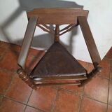 Corner tripod monk chair Munkstol Solid oak