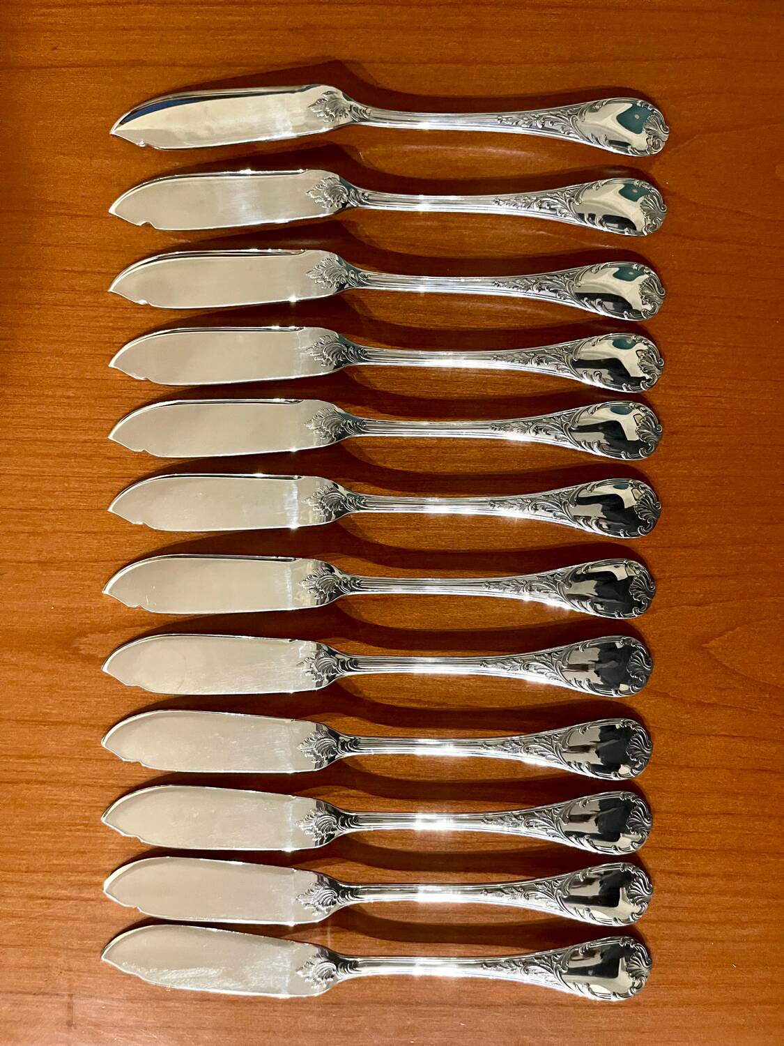 Christofle Marly 12 fish cutlery sets, 24 pieces, very good condition
