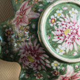Polylobed earthenware salad bowl