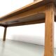 XL brutalist dining table in solid oak