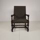 English Barley Twist Library Armchair in Dark Oak, circa 1700