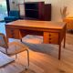 Bureau scandinave vintage en chêne doré "Jonas"