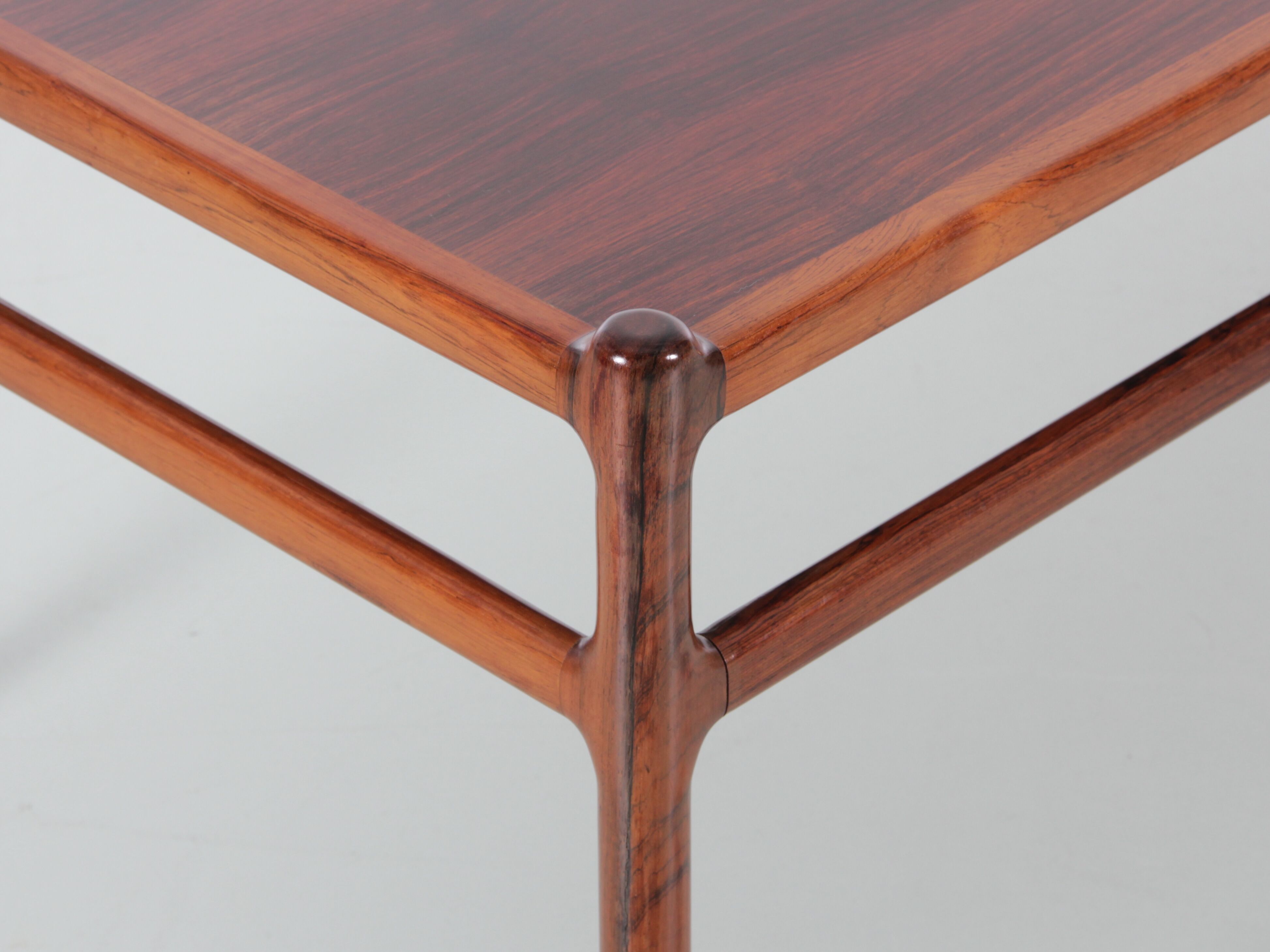Scandinavian coffee table in Rio rosewood