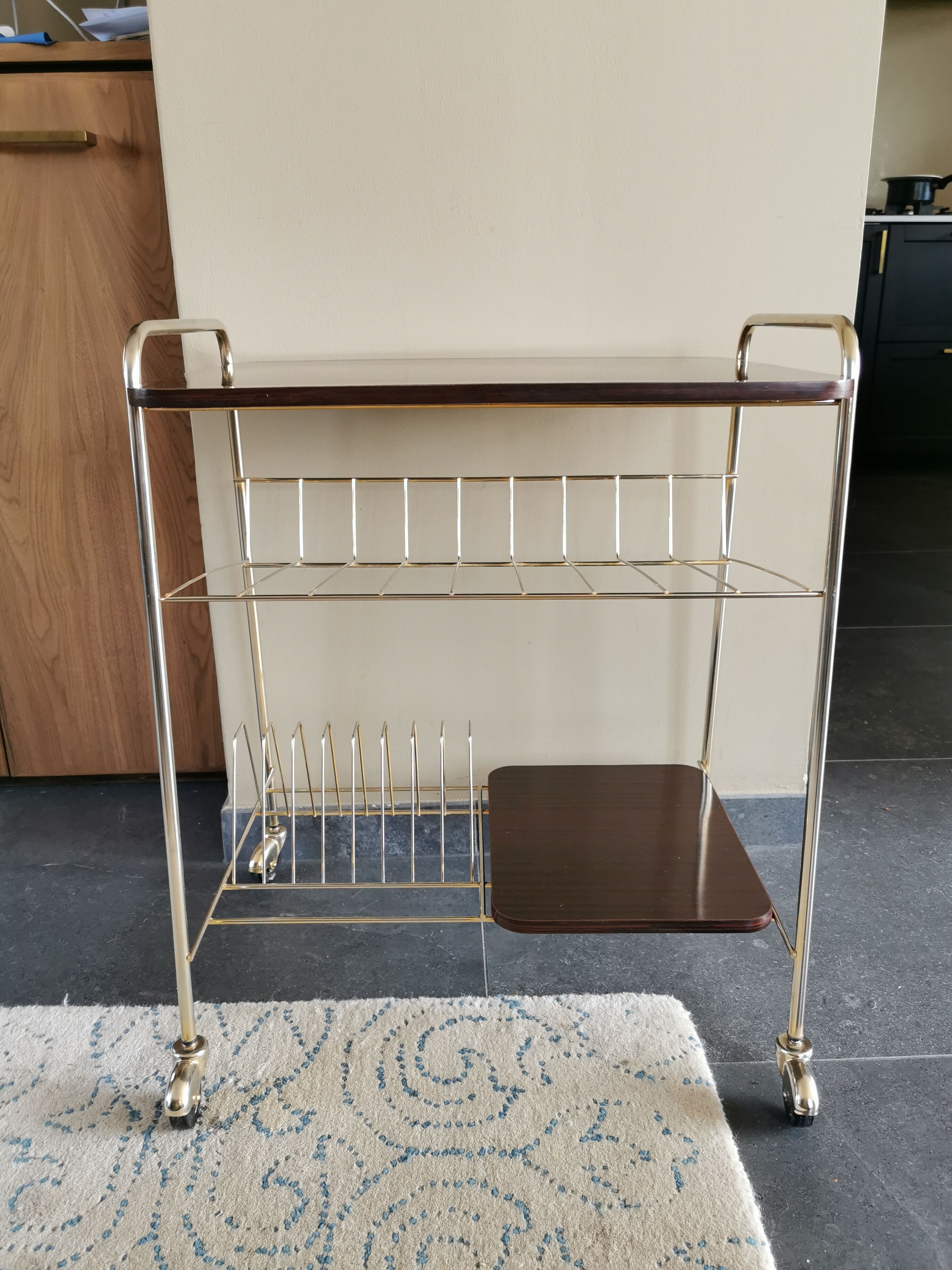 Vintage dessert formica and brass