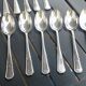Set of 19 cutlery forks spoons large and small louche silver metal