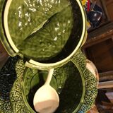 Cabbage-shaped slip tureen