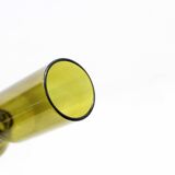 80s Amber Glass Candle Holder