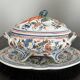Moustiers Lallier set: soup tureen and matching 40cm dish