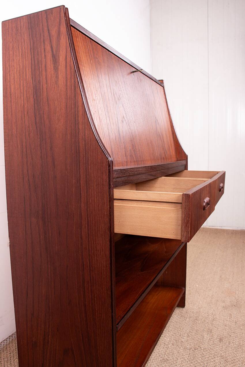 Secretary, Scandinavian desk in teak from 1960.