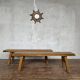 Vintage brutalist bench pair
