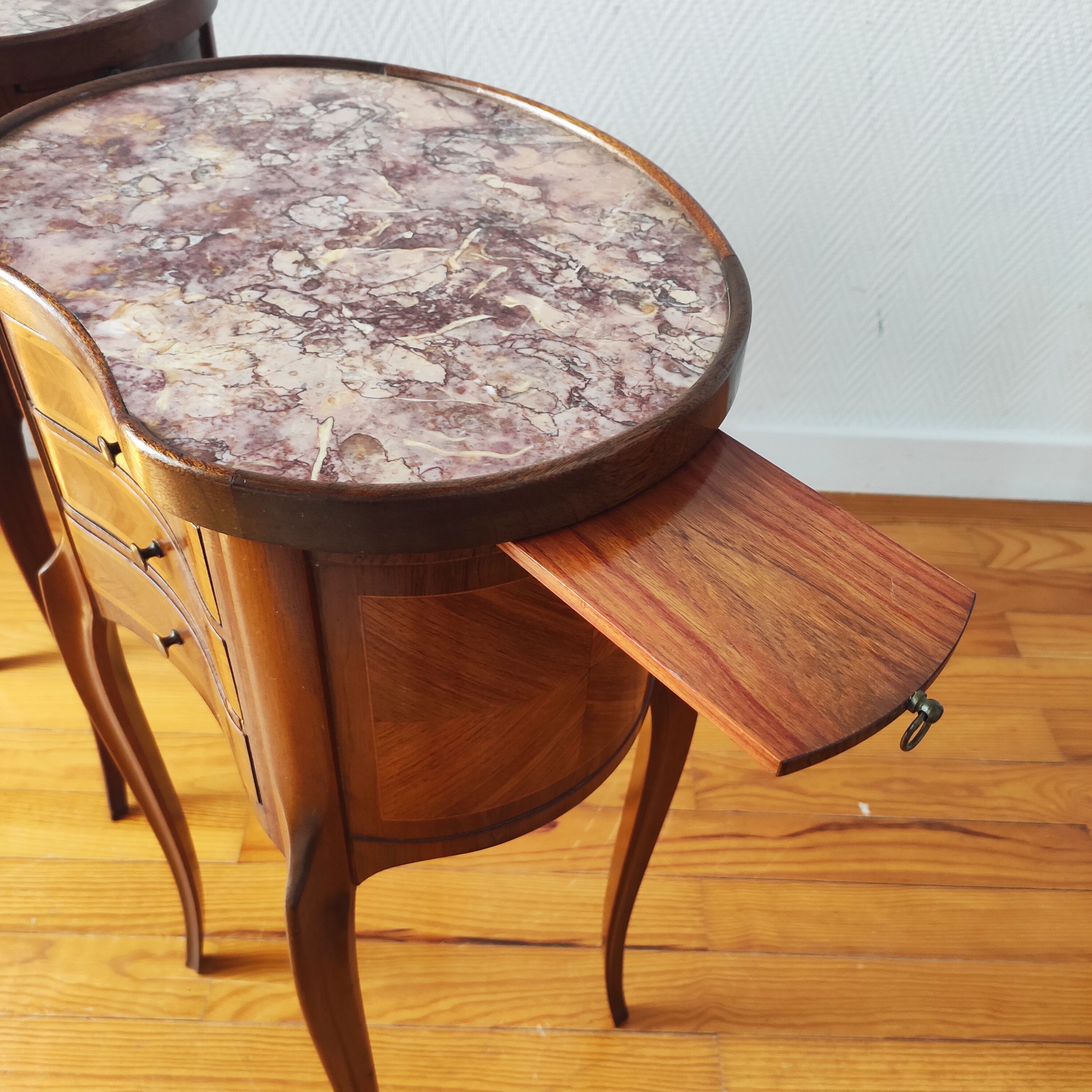 Pair of Louis XV style bedside tables