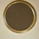 Round gold metal mirror 31 cm