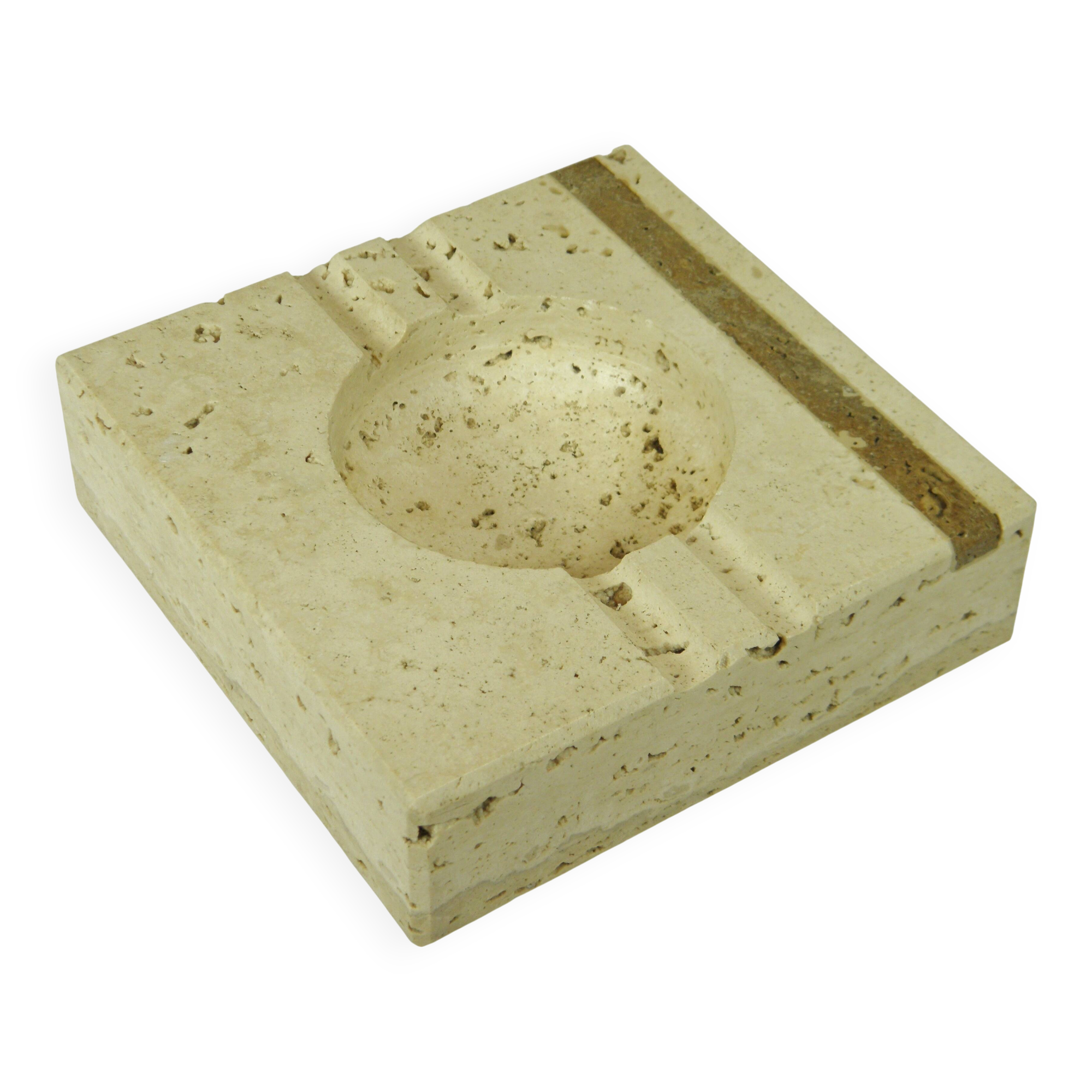 Ashtray, Tray in Travertine