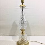 Crystal and bronze lamp base