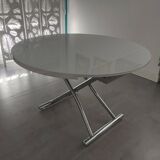 Retractable round table