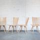 Set of 4 chairs salon mikado by Foersom & Hiort-Lorenzen for Fredericia, 1999