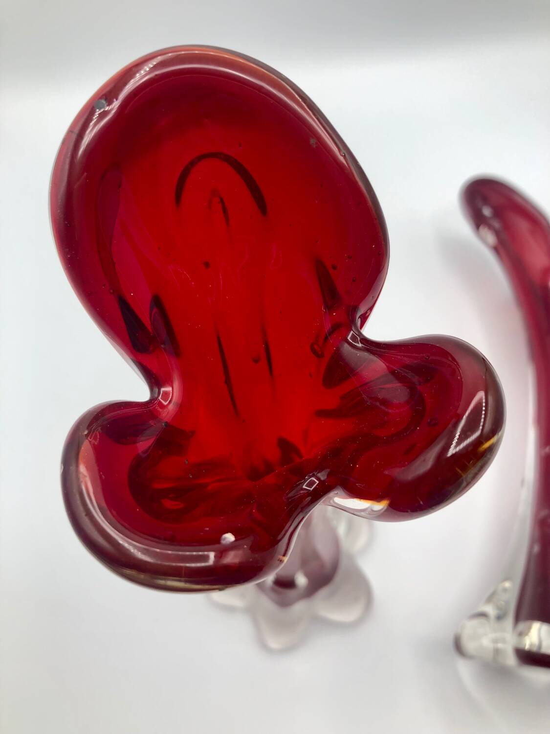 Duo soliflores verre soufflé