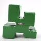 Vastill green plastic planter by Michael McCann