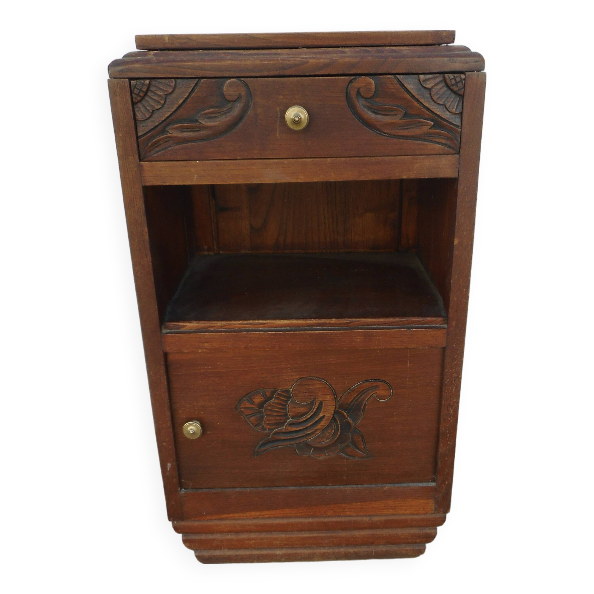 Wooden bedside table from the 20s_25