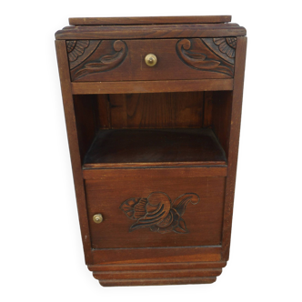 Wooden bedside table from the 20s_25