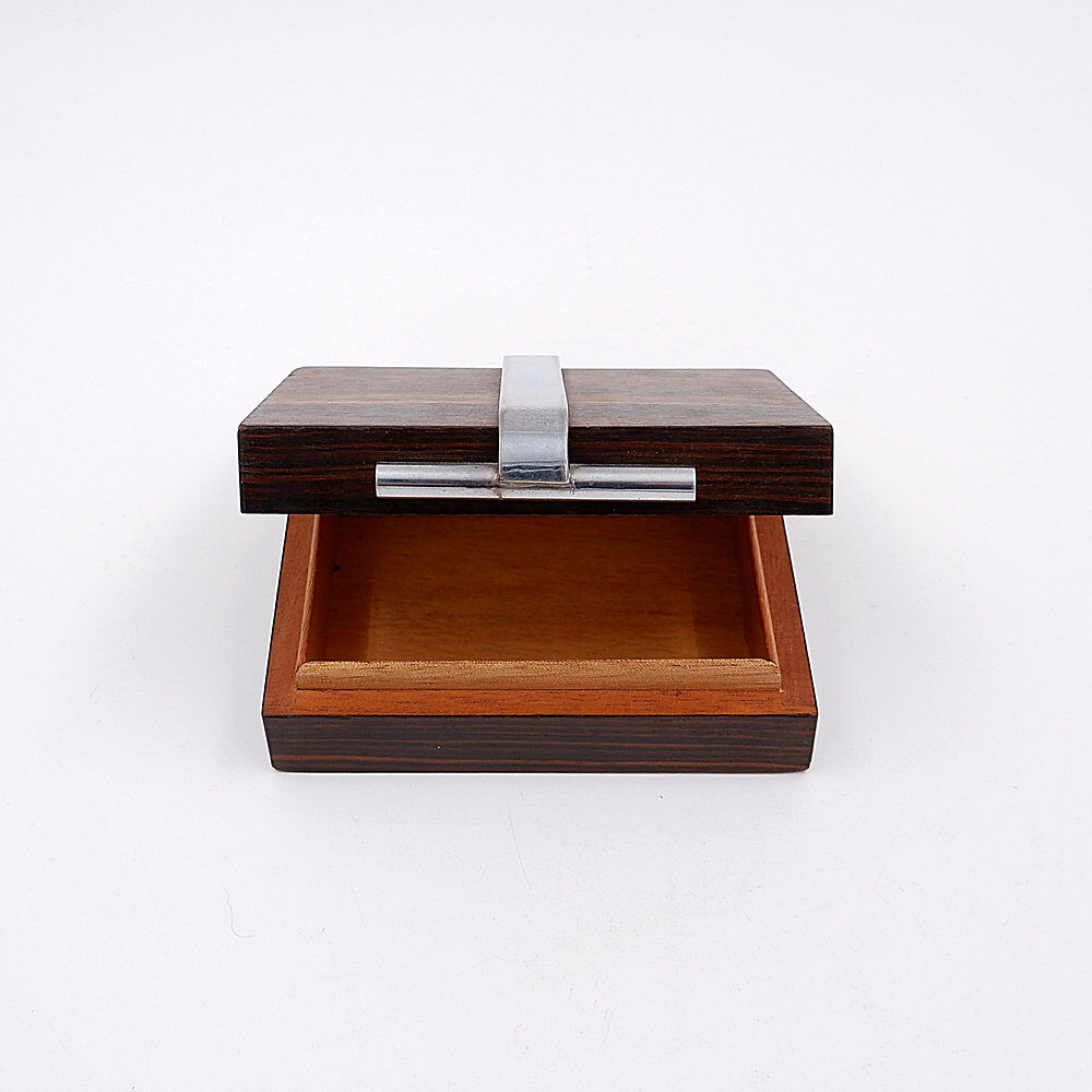 Art Deco box in wood and metal attributed to the DESNY House - 1930s