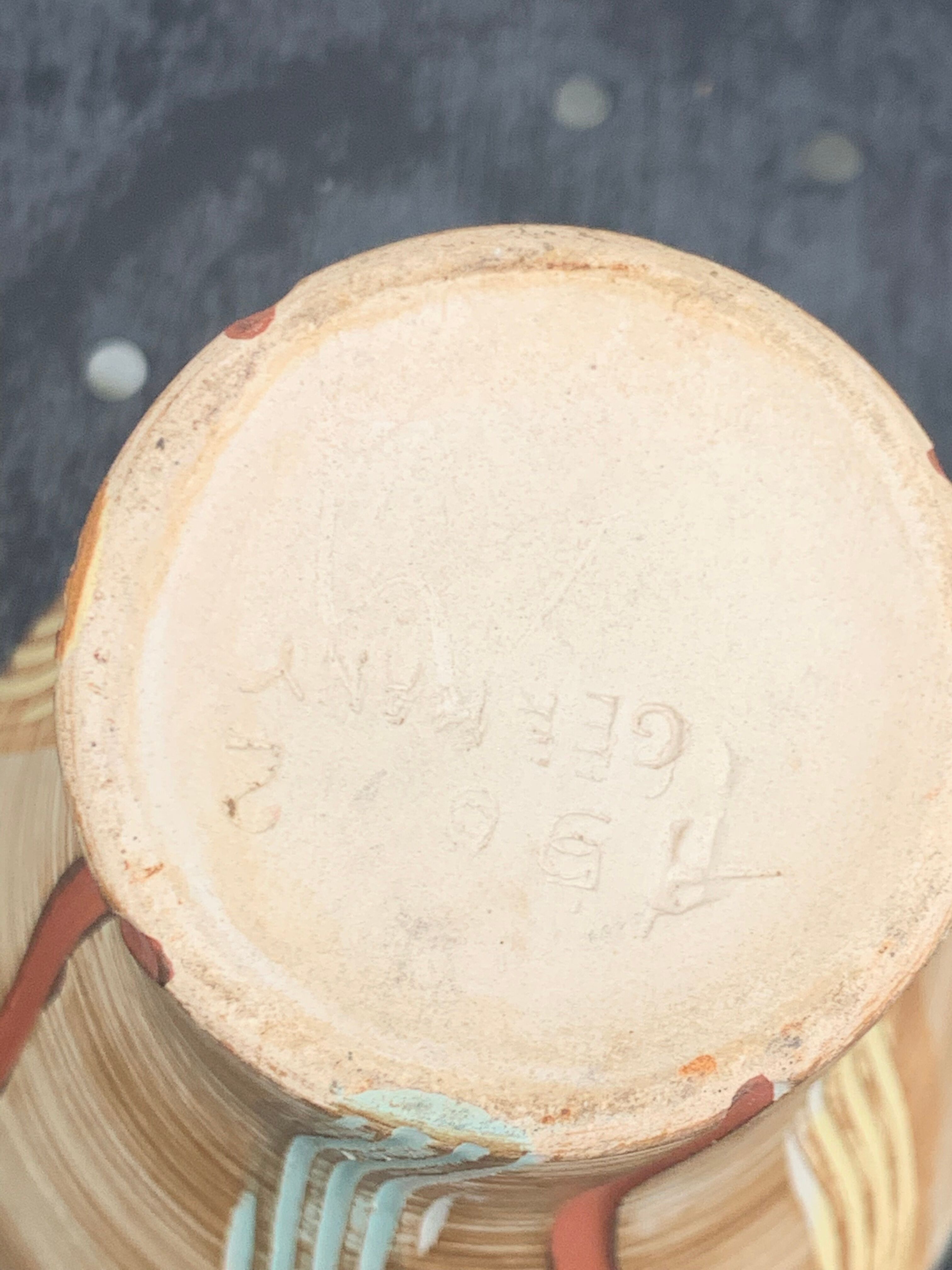 Hohr glazed ceramic vase made in Germany, numbered, design and vintage