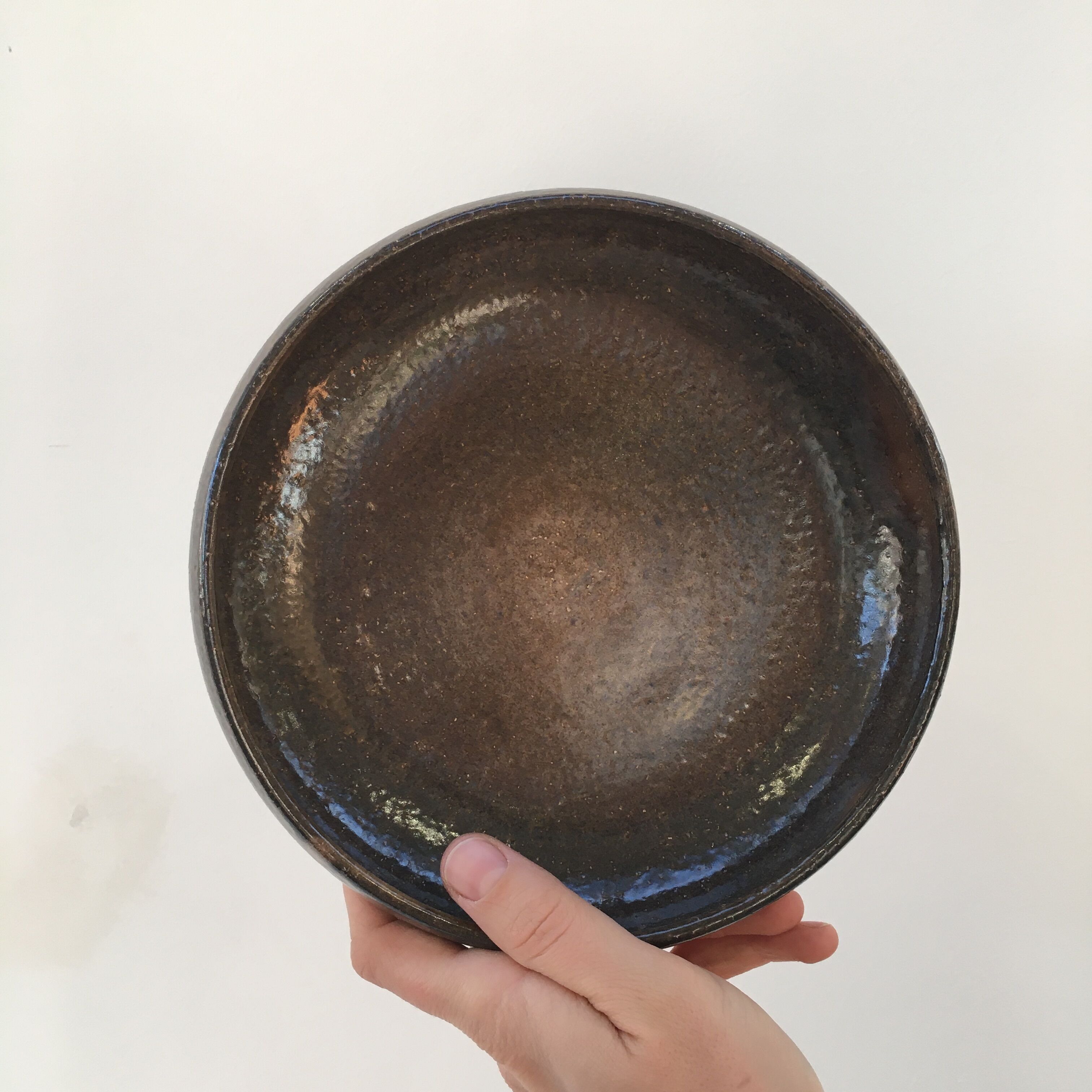 Series of three hollow plates in Jean Marais ceramic