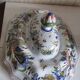Compotier, soup tureen, vegetable dish in Rouen earthenware