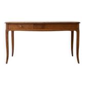 Bureau console coiffeuse vintage années 50 en bois