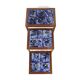 Set of 3 nesting tables in rosewood and ceramics, Sweden, 1960