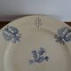 Round earthenware dish KG Lunéville - Lorraine Cross - Empress service Ø 32.5 cm