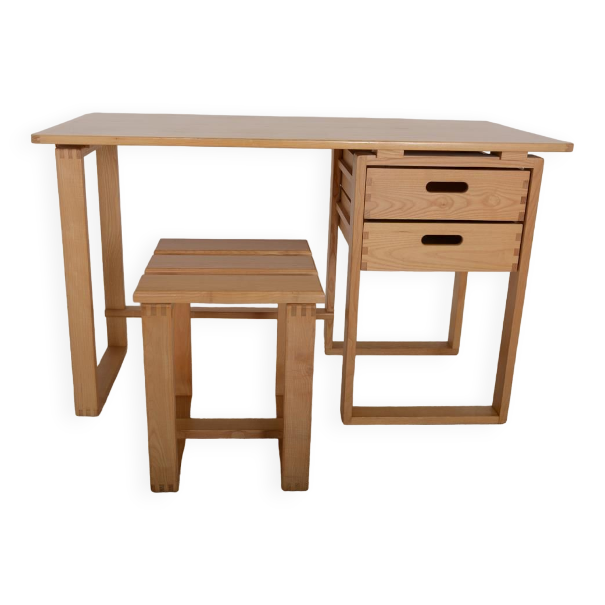 Desk and its stool dating from the 70s.