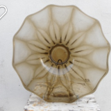 Plat en verre fumé